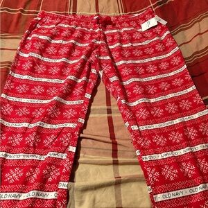Old Navy Festive Red Knit Pants